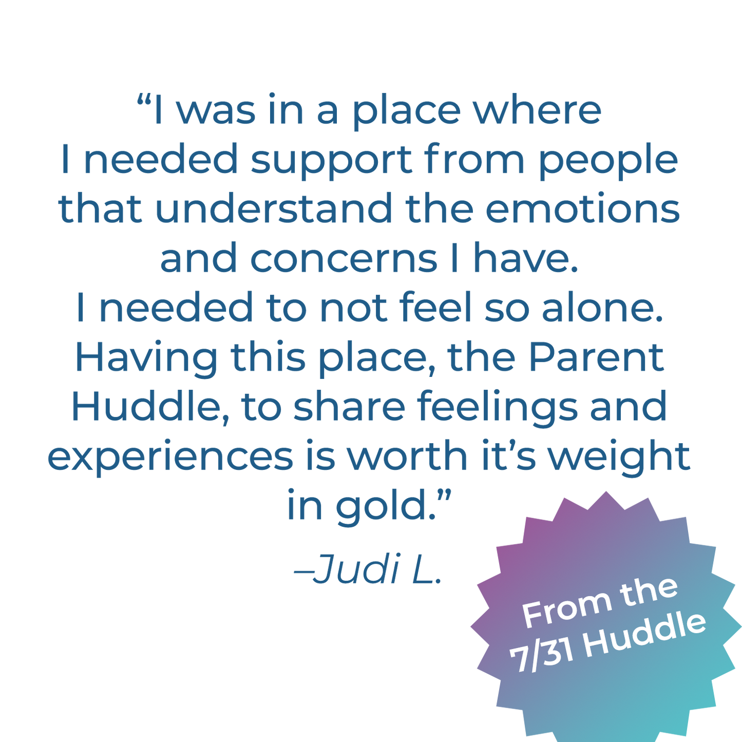 Parent Huddle Series for Parents of Kids with BFRBs in Elementary and Middle School