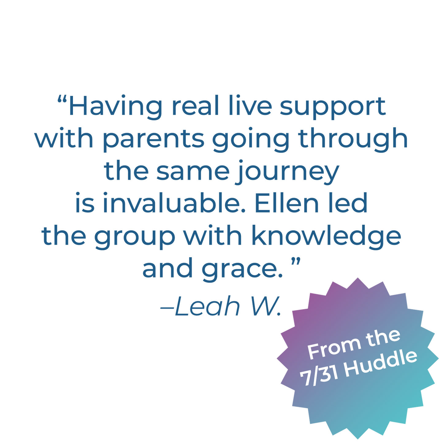Parent Huddle Series for Parents of Kids with BFRBs in Elementary and Middle School