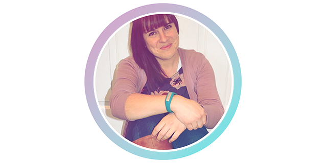 A photo of a woman with a bracelet on her wrist.