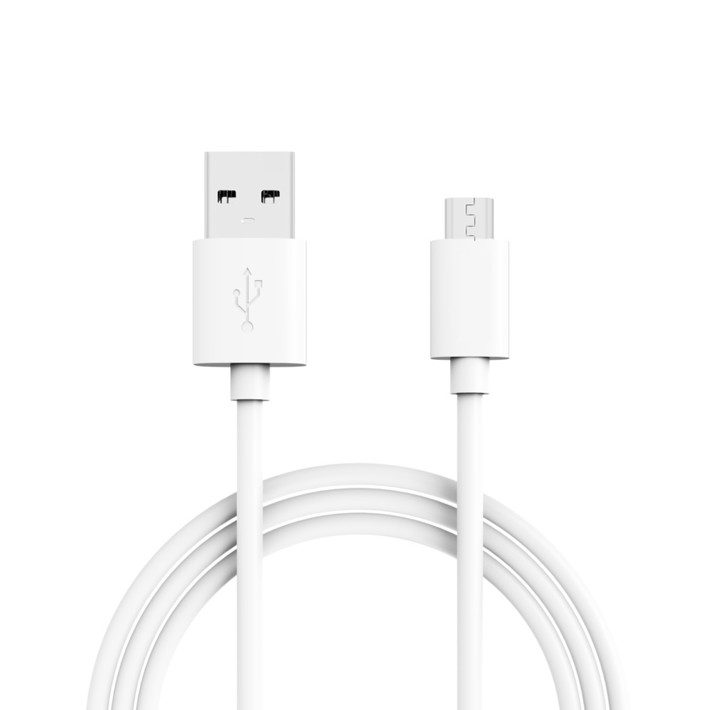 An Extra Sporty Keen Charging Cable connected to a phone.