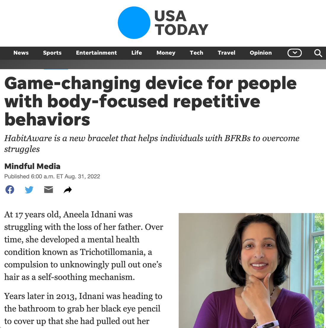 Game-changing device for people with body-focused repetitive behaviors