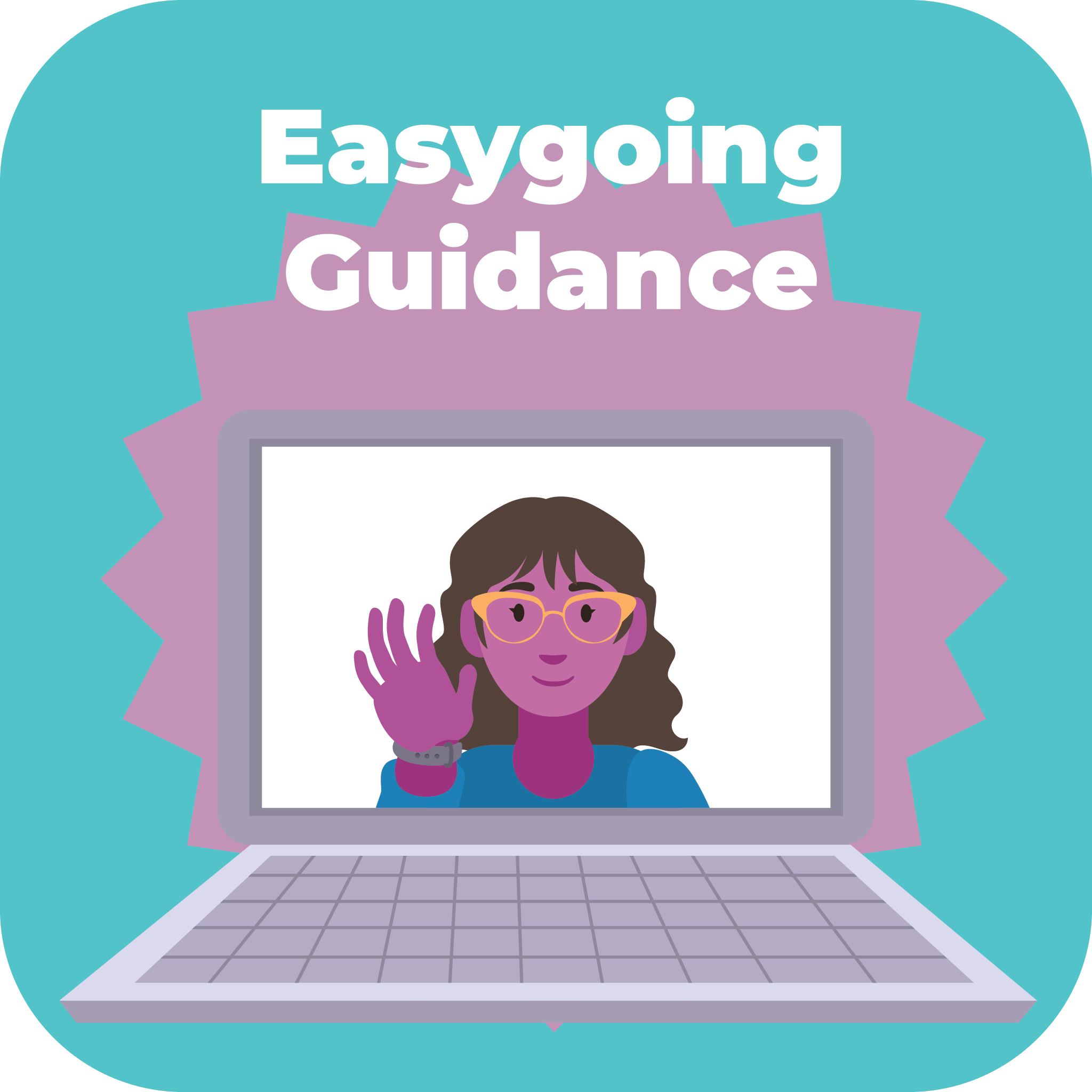 Easygoing guidance with a woman on a laptop.